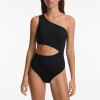 Women Swimwear One Piece Set One Shoulder Asymmetric Trikini