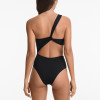 Women Swimwear One Piece Set One Shoulder Asymmetric Trikini