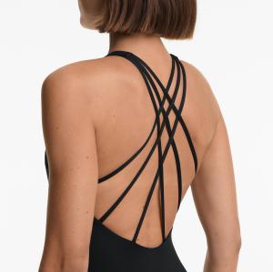 Women Jumpsuits Coveralls Swimwear Crossover Strap Halter Swimsuit