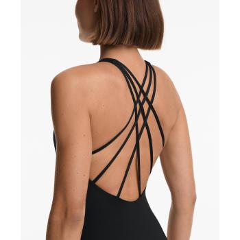 Women Jumpsuits Coveralls Swimwear Crossover Strap Halter Swimsuit