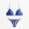 Women Trikini Two-tone Bikini Set