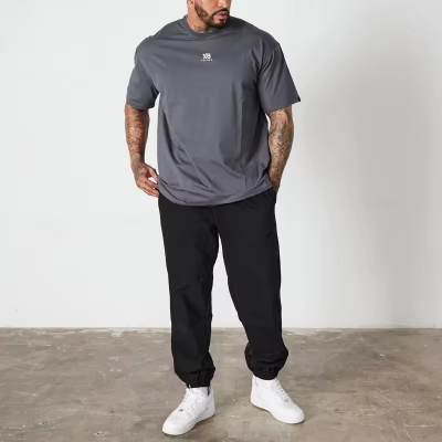 YOUBAN Cotton Men's T Shirts Silk-screen Printing Cotton Oversized T Shirts Activewear Manufacturer