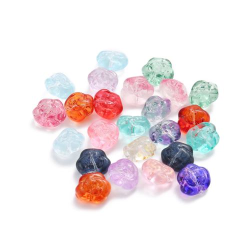Rose-shaped glass beads, high-quality, for jewelry, DIY, floral. W/R available.