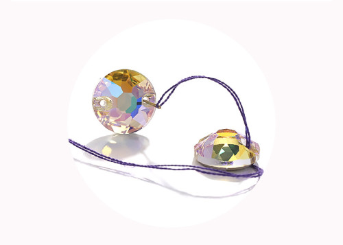 Wholesale Round Double-Hole Rhinestones | OEM K9 Flatback Gems