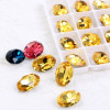 Oval Pointed-Back Glass Diamonds | Industrial Adhesive | Crystal Glass, 3-20mm, Non-Hotfix | for Apparel, Bags, Shoes & Accessories | Bulk & OEM Supply