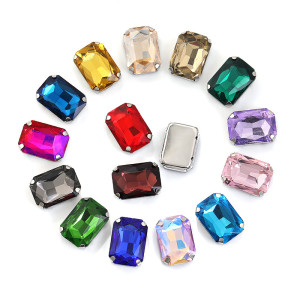 Rectangular Octagonal Prong Rhinestones - Sparkling Gems for Apparel, Bags & Fashion DIY.