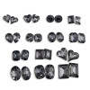Black Irregular Crystal Pointed Back Nail Rhinestones | Durable & Scratch-Resistant | Premium Crystal | Nail Art Decor Bulk Wholesale