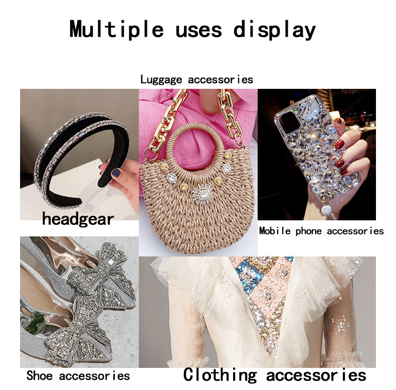 Baguette Prong-Set Rhinestones