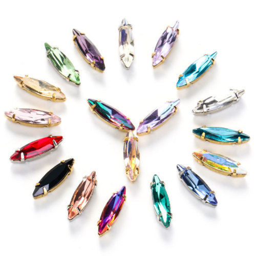 Scratch-Resistant Glass Rhinestones | Crystal AB Coating & Pointed Back Design | for Premium Jewelry & Craft Embellishment | Wholesale/Bulk Supply