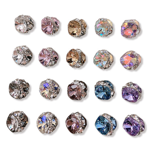 Cushion Cut Diamond Ball Charm | Hand-Stacked Perfection | 10mm Glass-like Brilliance | Everyday Luxury & Red Carpet Glamour | Direct-from-Artisan