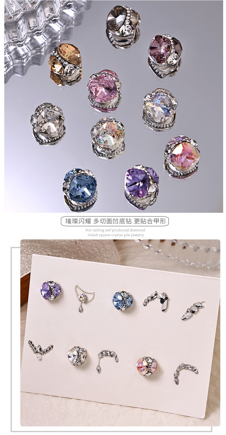 Artisan hand stacking diamonds