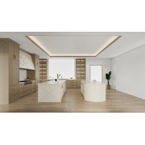High End Classic style cabinet  | White Oak Solid Wood| Villa Kitchens Cabinets | ODM Customization