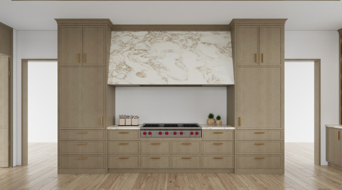 High End Traditional Minimalist  | White Oak Solid Wood| Villa Kitchens Cabinets | ODM Customization