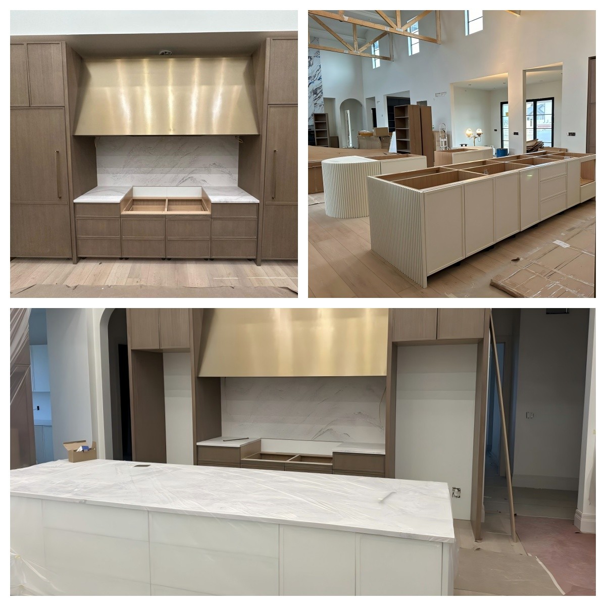 High-End Traditional Customzation Kitchen Cabinet Installation Display