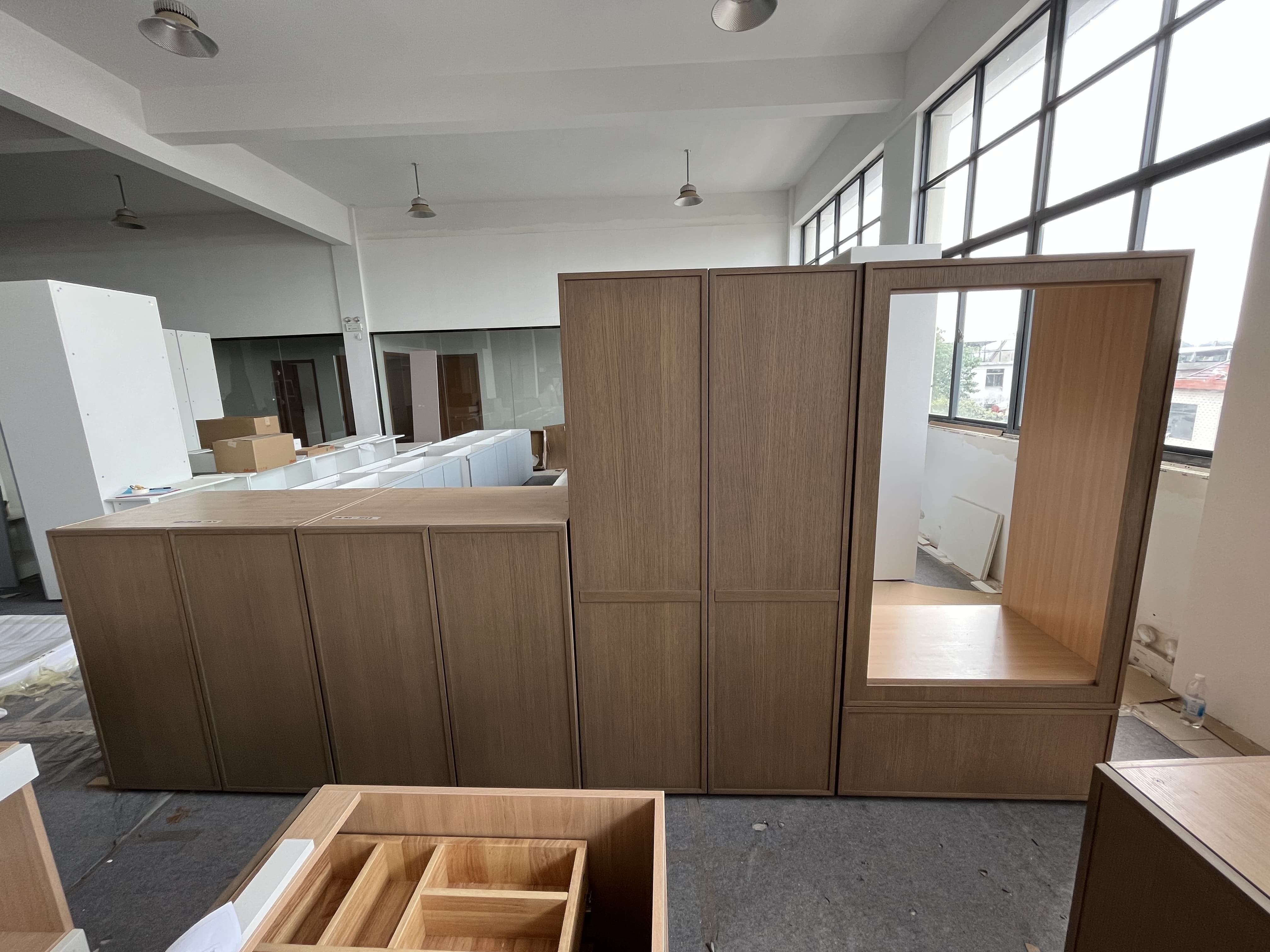 High-End Traditional Customzation Kitchen Cabinet Inspection Process