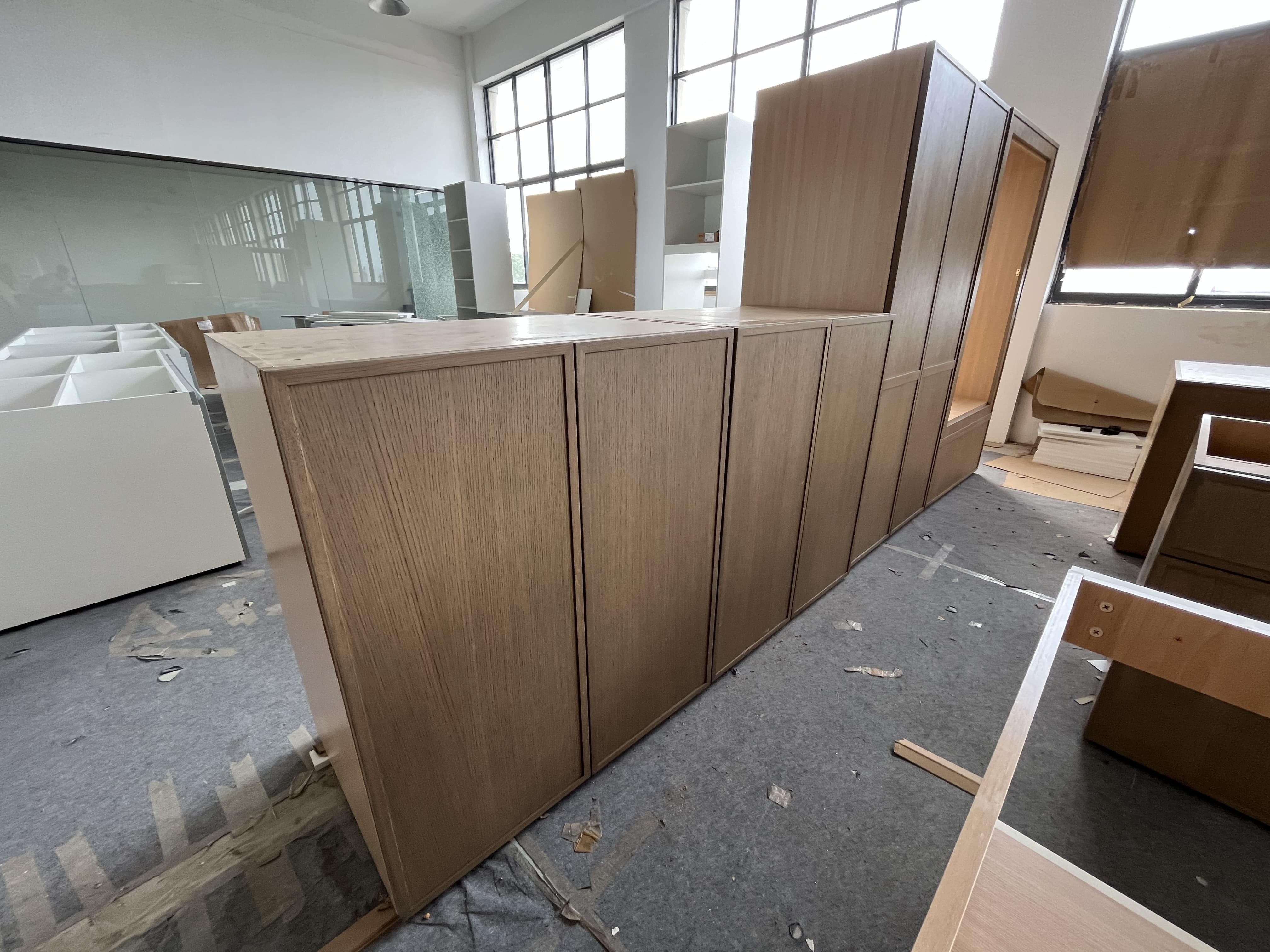 High-End Traditional Customzation Kitchen Cabinet Inspection Process