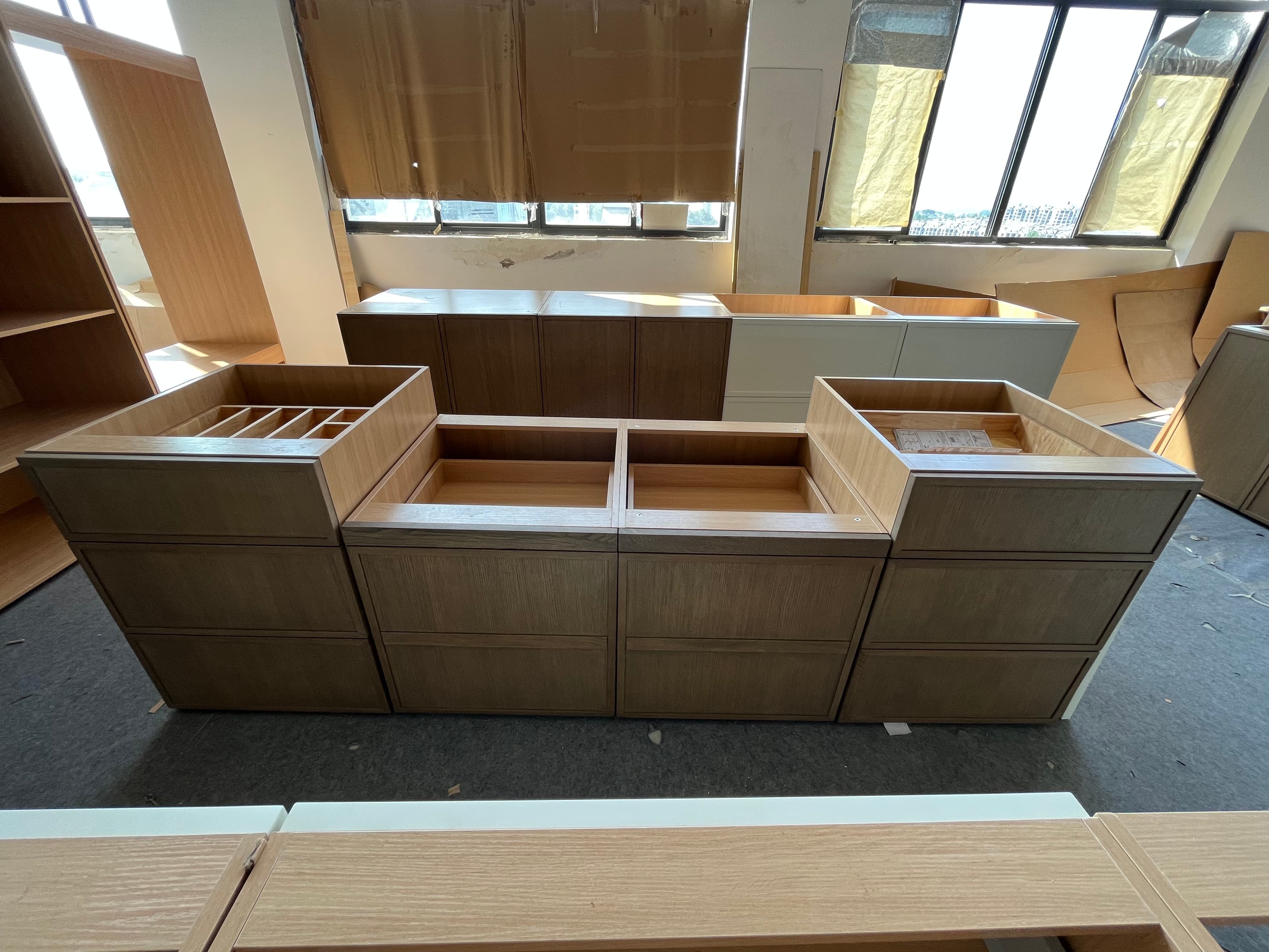 High-End Traditional Customzation Kitchen Cabinet Inspection Process