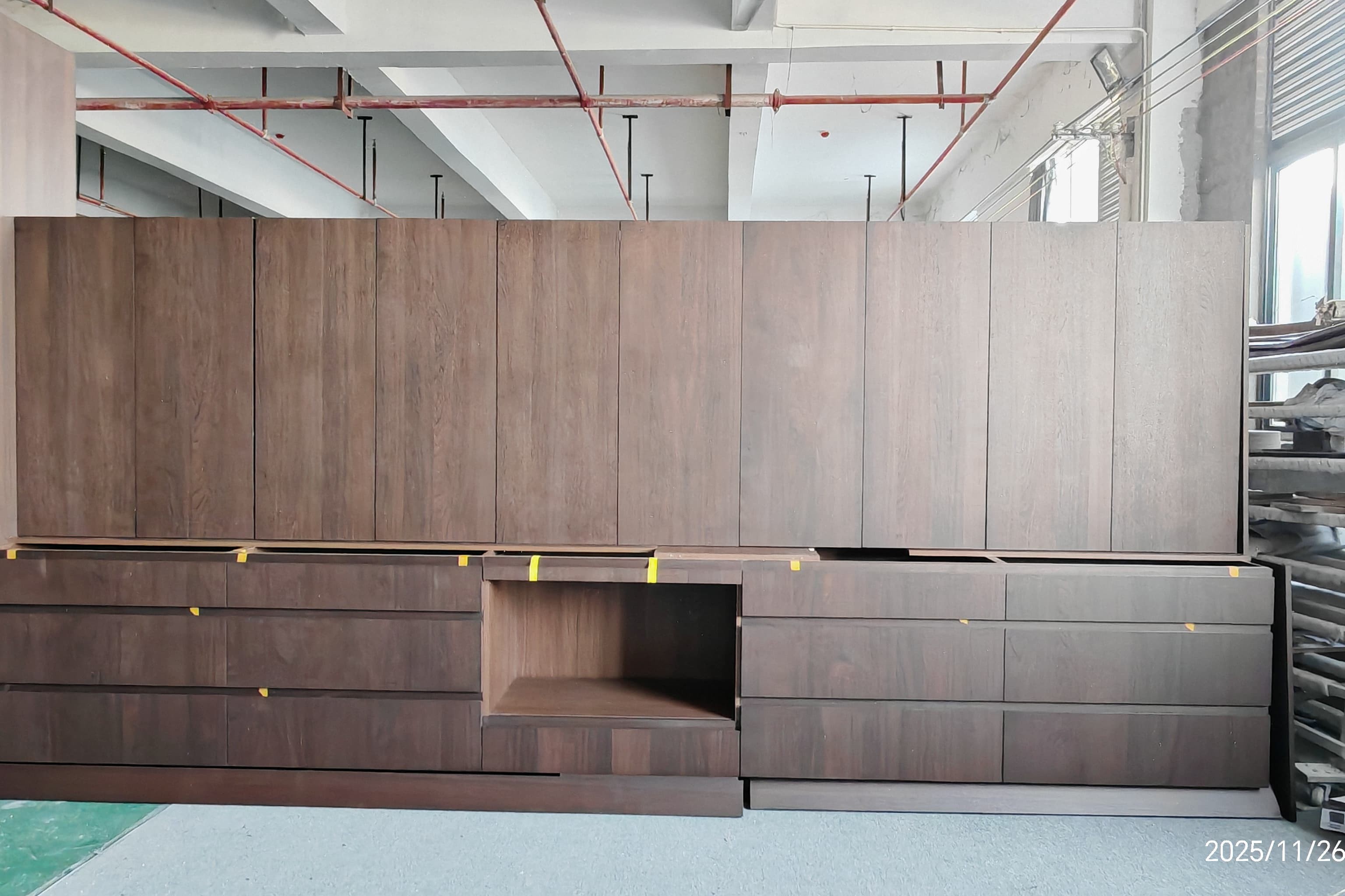 High-End Modern Walnut Timber Customzation Kitchen Cabinet-Inspection Process