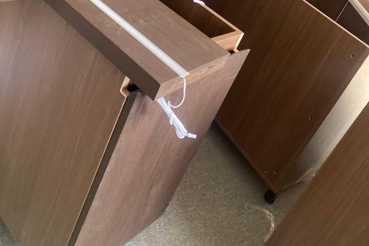 High-End Modern Walnut Timber Customzation Kitchen Cabinet- Inspection Process