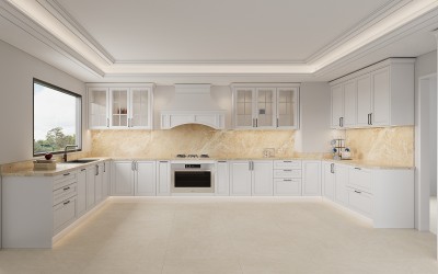 Classic Shaker U-Style | Timber Matt Finish | Kitchen Cabinets | ODM Customization
