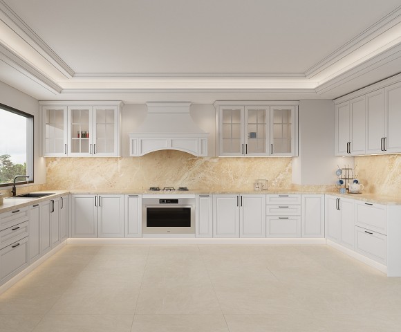 Classic Shaker U-Style | Timber Matt Finish | Kitchen Cabinets | ODM Customization