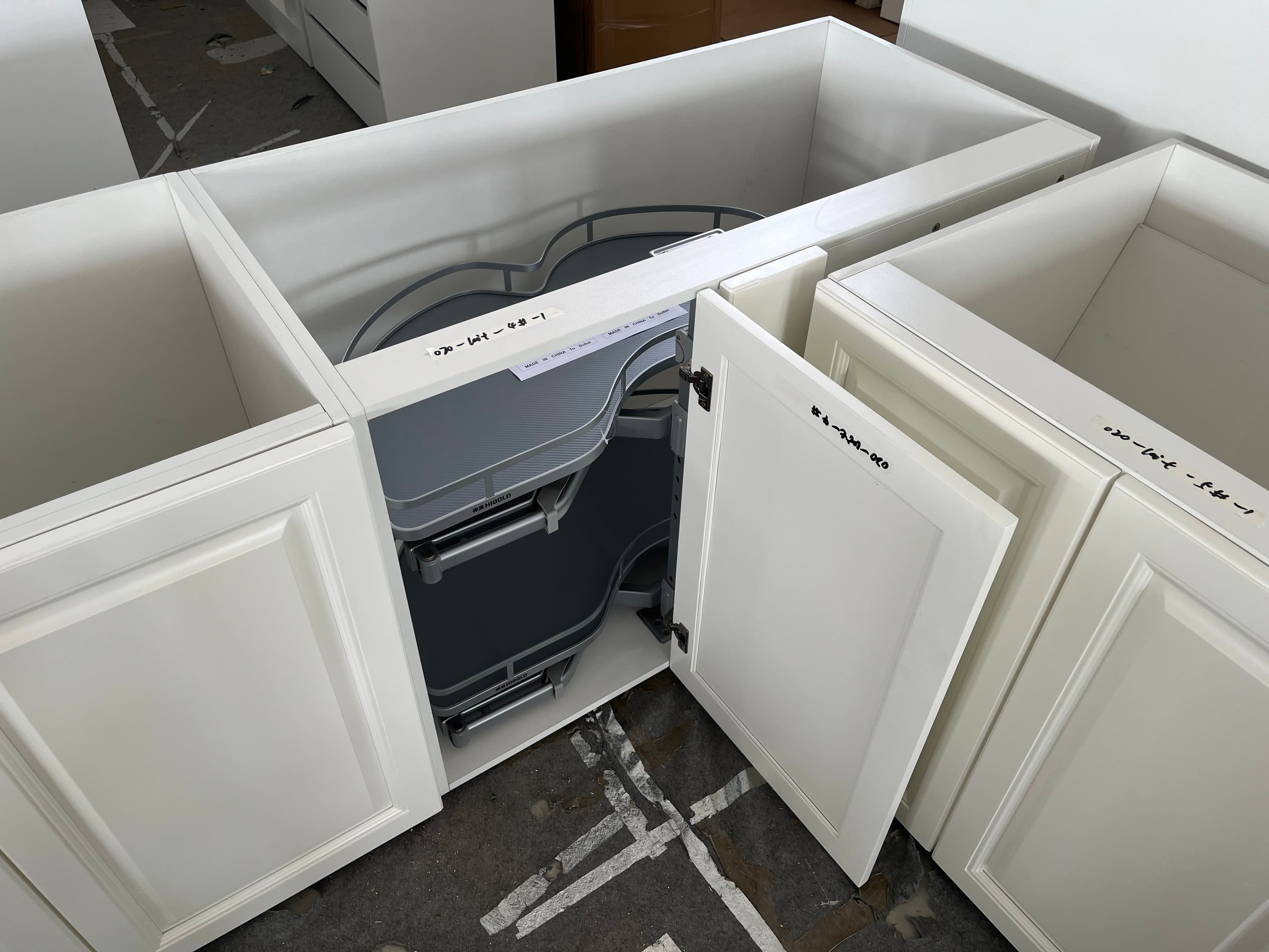 Classic Shaker U-Style Timber Matt Finish Kitchen Cabinets-Inspection Process