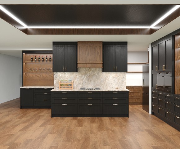 Classic High End | Oak Timber | Kitchen Cabinets | ODM Customization