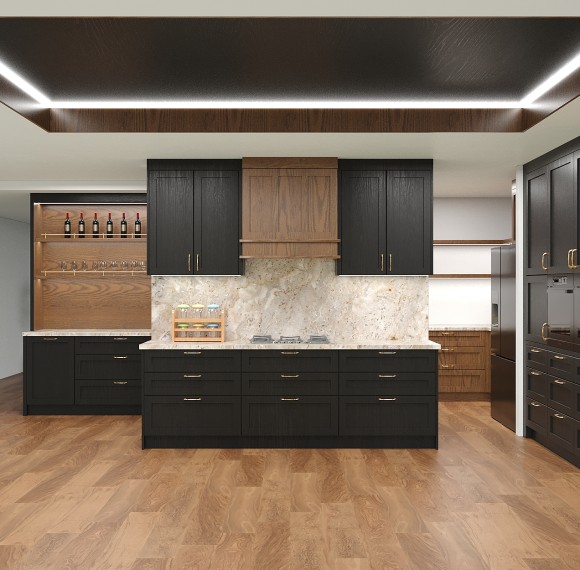 Classic High End | Oak Timber | Kitchen Cabinets | ODM Customization