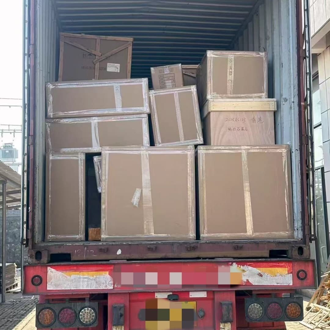 Classic High End Oak Timber Kitchen Cabinets-Shipping