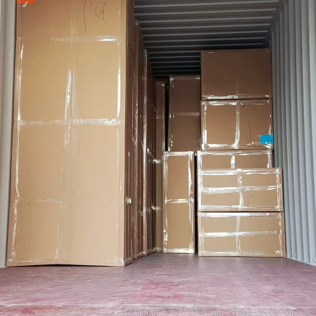 Modern Cherry Timber Lacquer Kitchen Cabinets with Island-Shipping