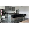 Modern | Lacquer Finish 1-layout | Kitchen Cabinets with Island | ODM Customization