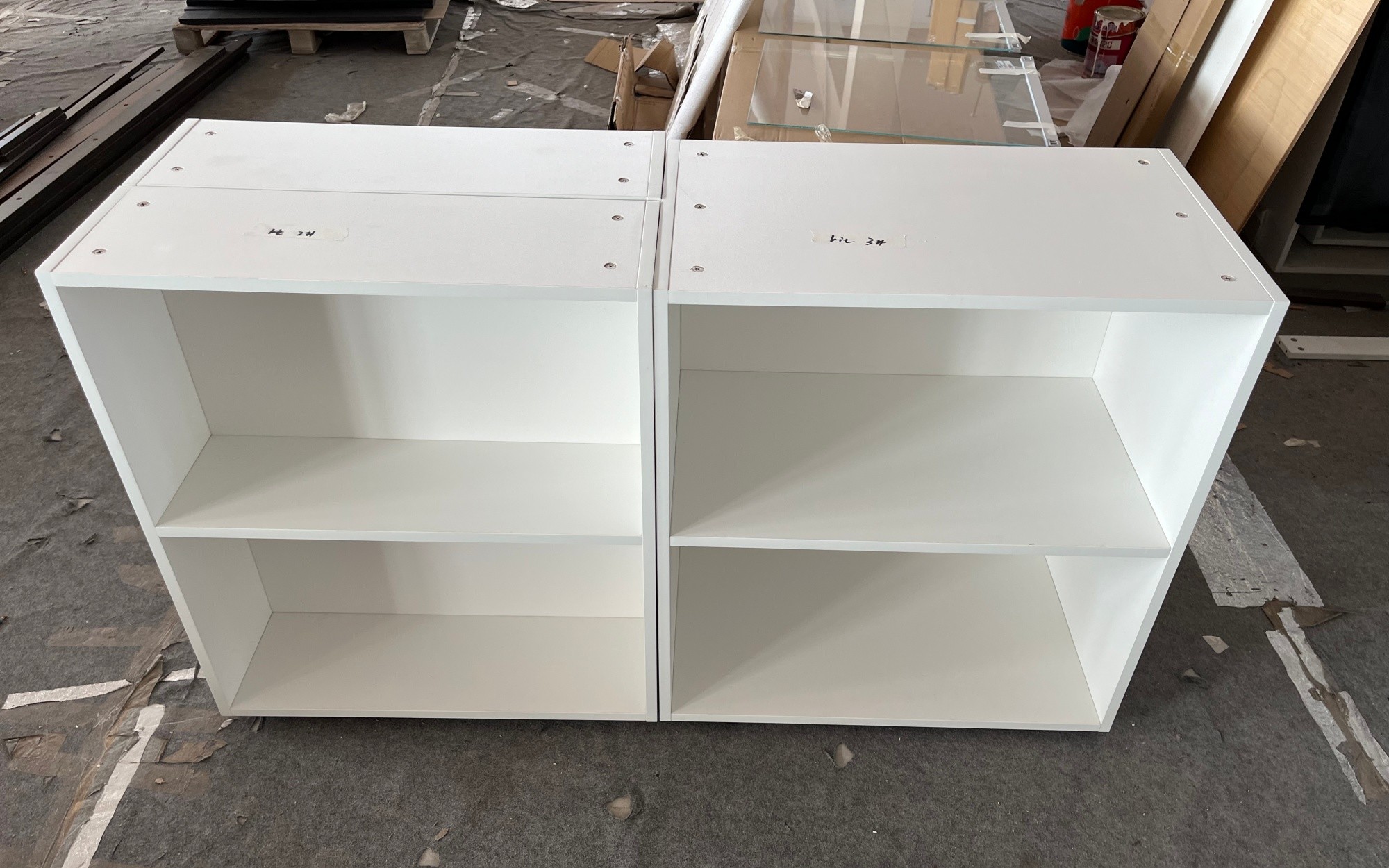 Modern | Melamine ＆ High-Gloss Lacquer | Kitchen Cabinets with Island-Inspection