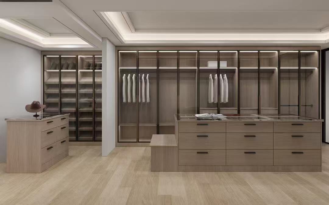 Modern | Melamine & High-Gloss Lacquer | Kitchen Cabinets with Island-Ideas