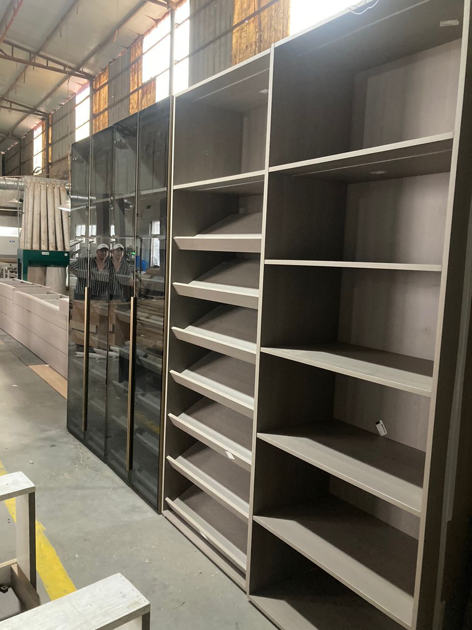 Modern | Melamine ＆ High-Gloss Lacquer | Kitchen Cabinets with Island-Inspection