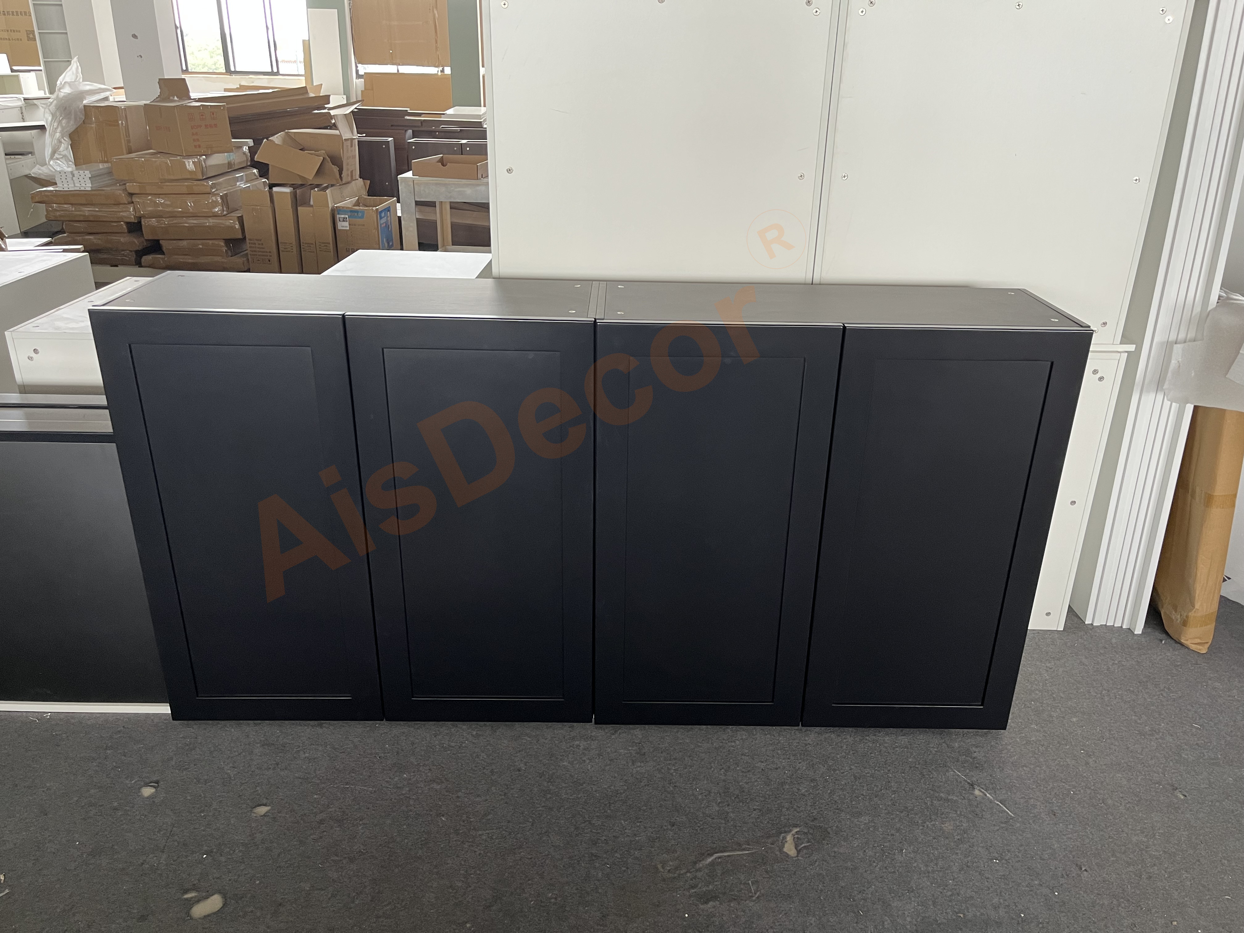 Classic High End Oak Timber Kitchen Cabinets-Inspection Process