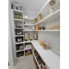 Modern Smart Home Design | White Color Melamine Finish | Custom Pantry Cabinets