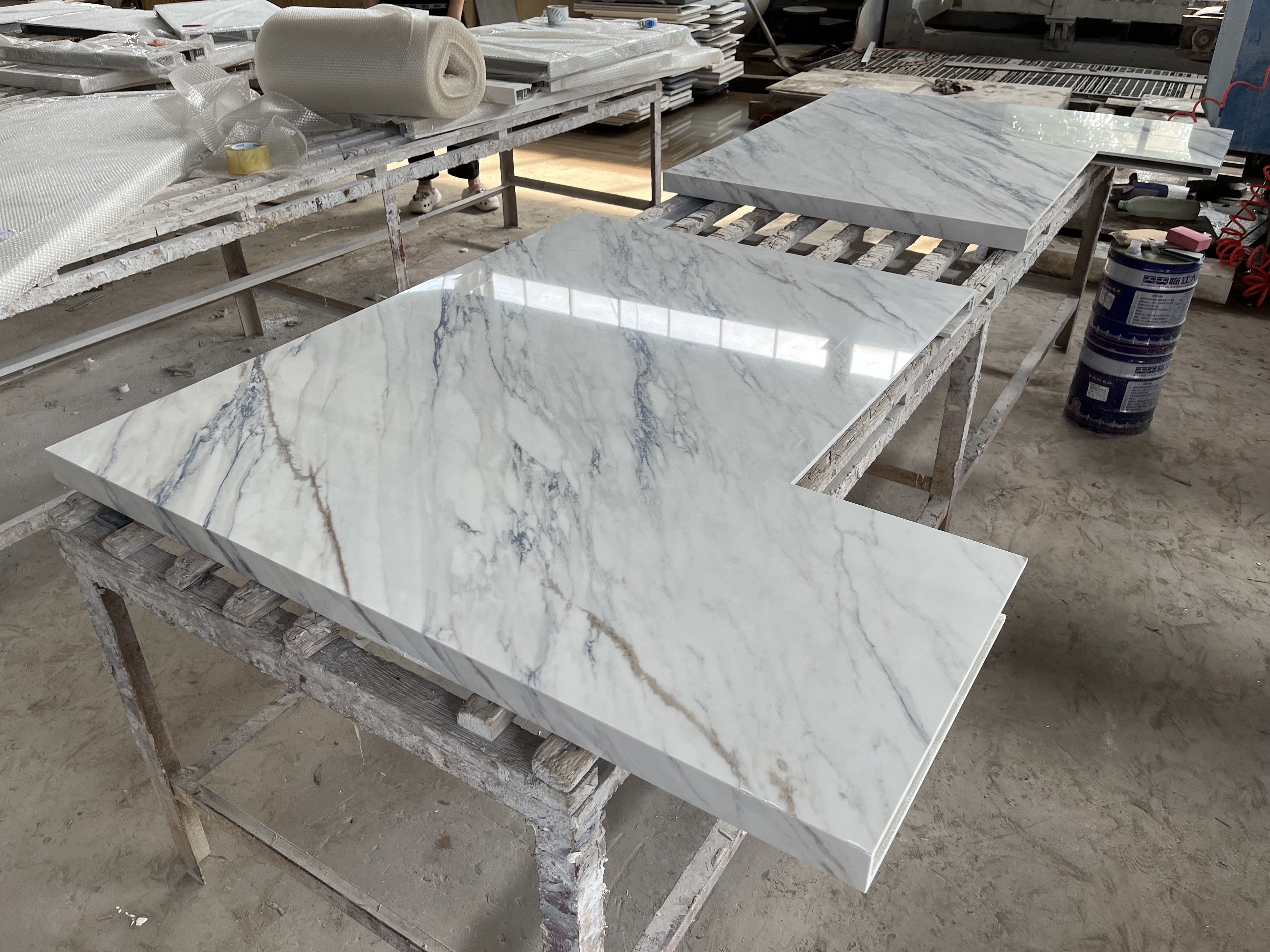 Classic High End Oak Timber Kitchen Cabinets-Inspection Process