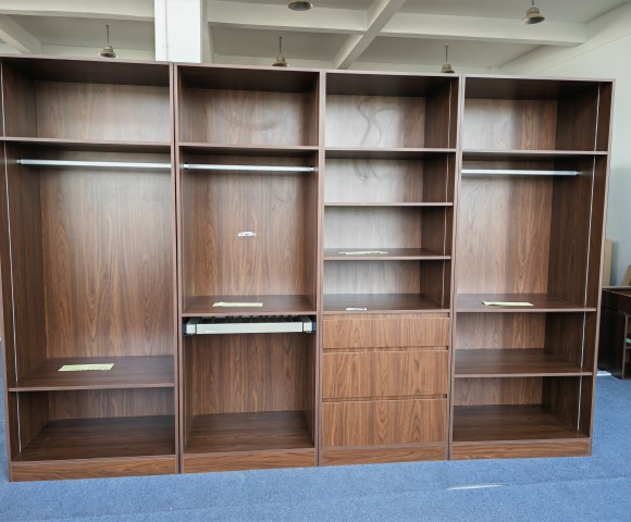 Modern Flat Design | Melamine and Mirror Sliding Doors | Closet Cabinets | ODM Customization