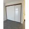 Modern Flat Design | White Acrylic Finish | Sliding Doors Closet Cabinets | ODM Customization