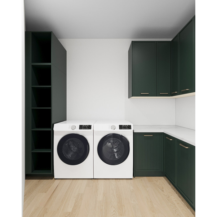 Traditional | Matt Lacquer Cabinetry |Walk in Laundry |Timber|Vertical Groove|ODM Customization