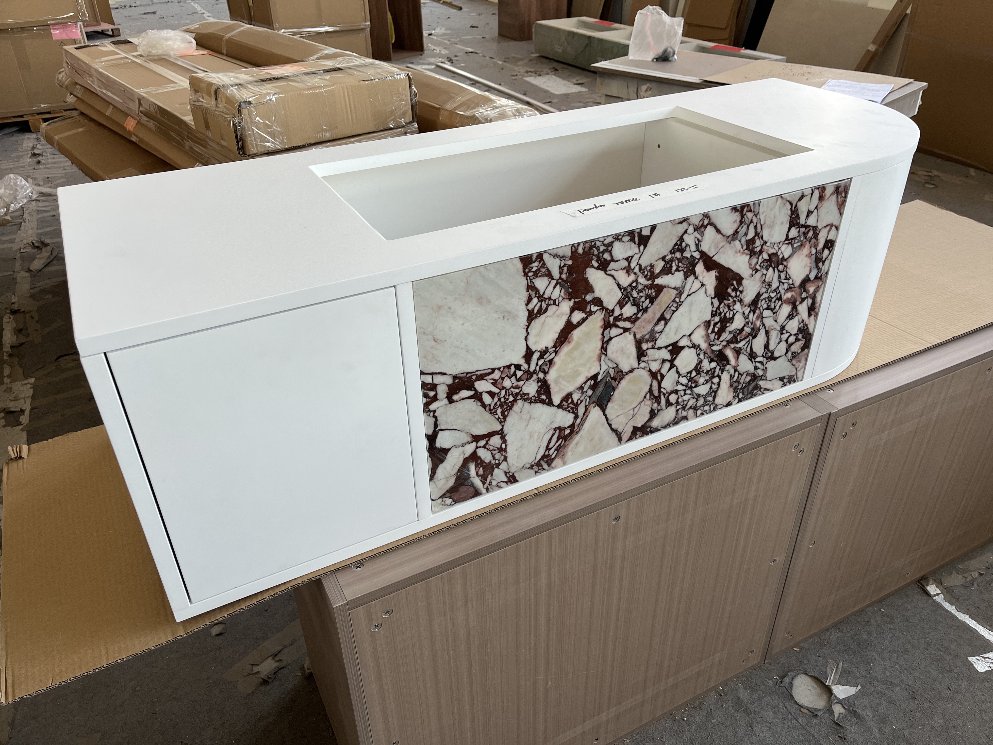 Premium Marble Living Room Cabinets
