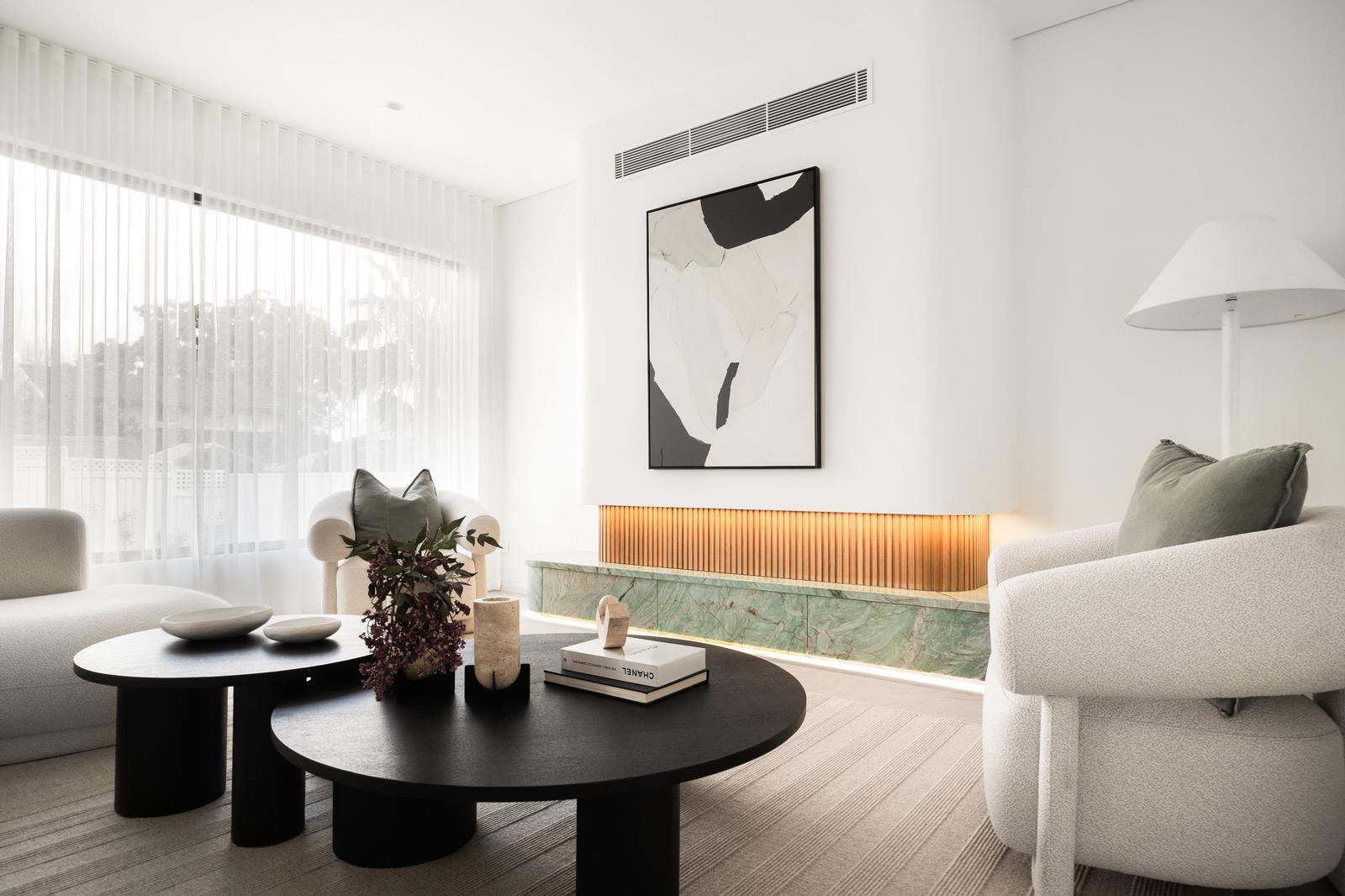 Premium Marble Living Room Cabinets