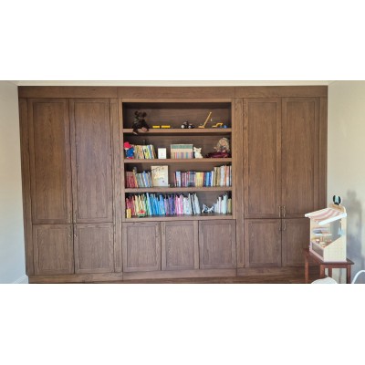 Traditional | Solid Wood Core Shaker Bookcase | Floor-to-Ceiling Family Library | ODM Customization