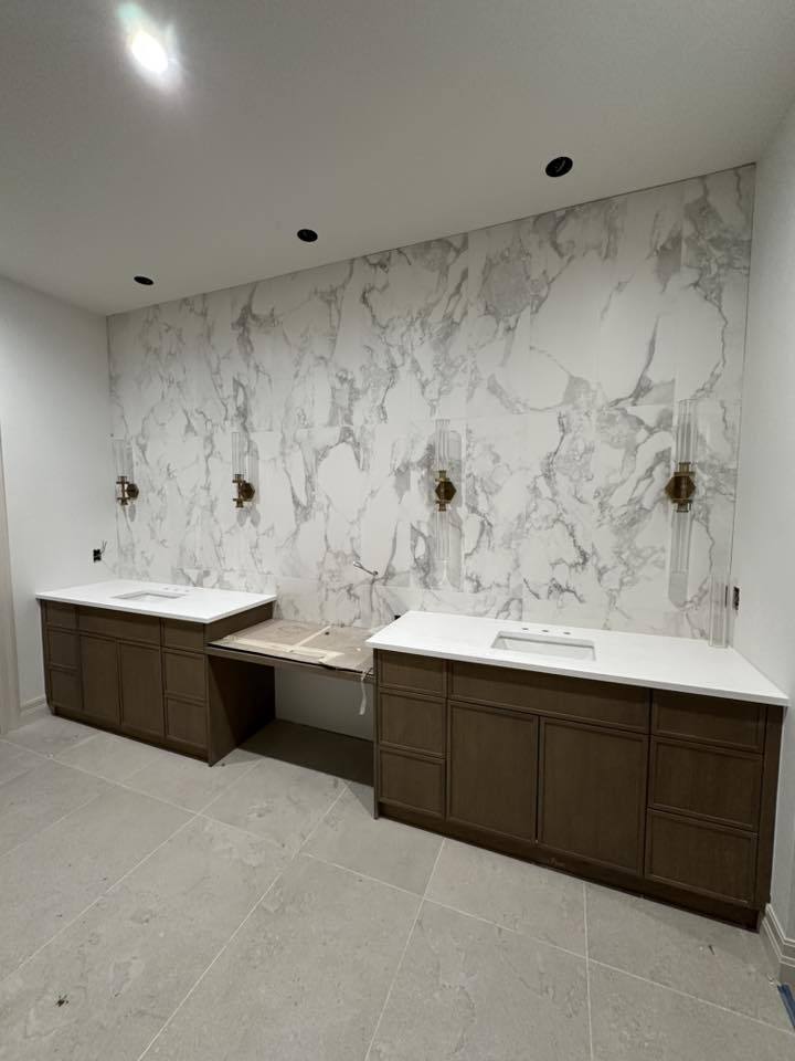 Premium Marble Living Room Cabinets