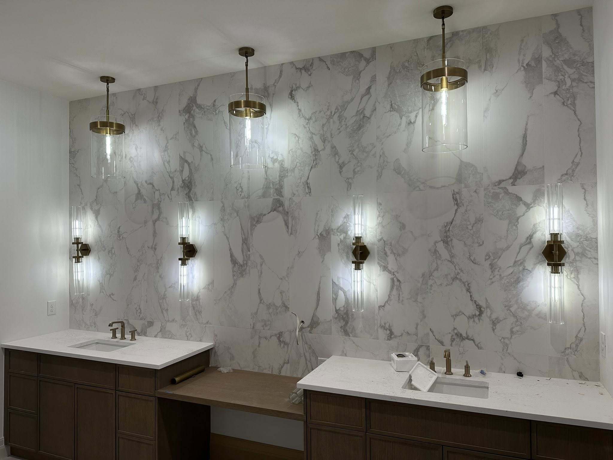 Premium Marble Living Room Cabinets