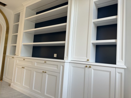 Classic Traditional | Premium Solid Wood & Crown Molding | Luxury Villa Home Office Joinery | ODM Customization