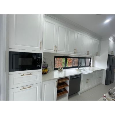 High-Quality Classical MDF Butlers Pantry - OEM/ODM Cabinet Solutions for Dealers | Full House Customization, 3D Design & Installation