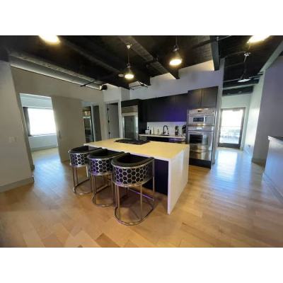 Professional CAD Design | Traditional Style Kitchen |North American cherry wood| Quartz Island