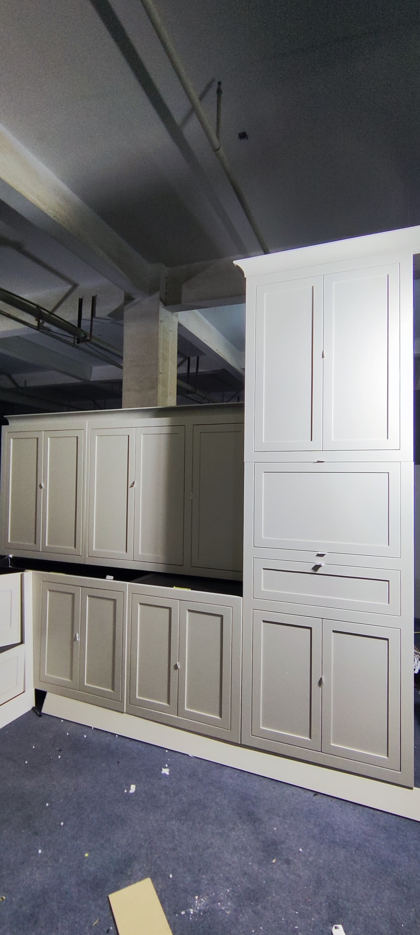 Classic High End White Shaker Kitchen Cabinets-Inspection Process