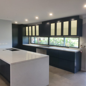 Modern Dark Series Smart Home Design | Custom Lacquer Cabinets & Islands from Customers of Australia.